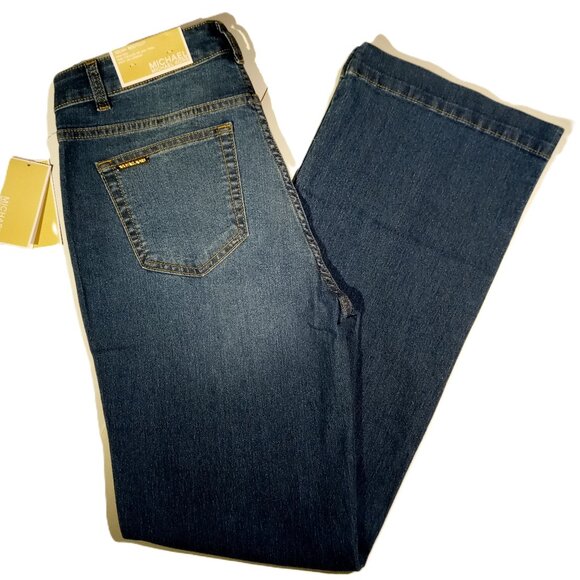 Michael Kors SELMA Jeans  4  Bootcut High-Rise  Med wash  Stretch  Pockets  NWT - Picture 1 of 10